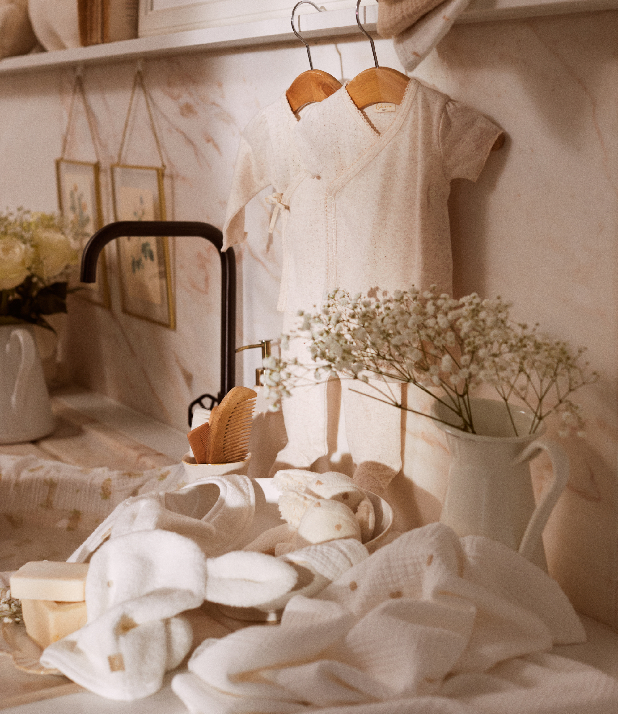 Baby Waschlappen Hase | Haus | Bade- und Hygienezubehör | Schmutziges Weiß