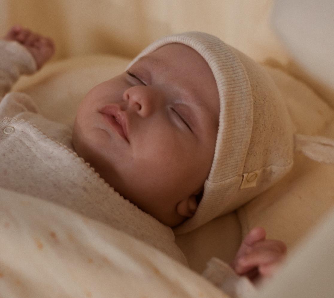 Gorro Bebé Oso | Avena jaspeada
