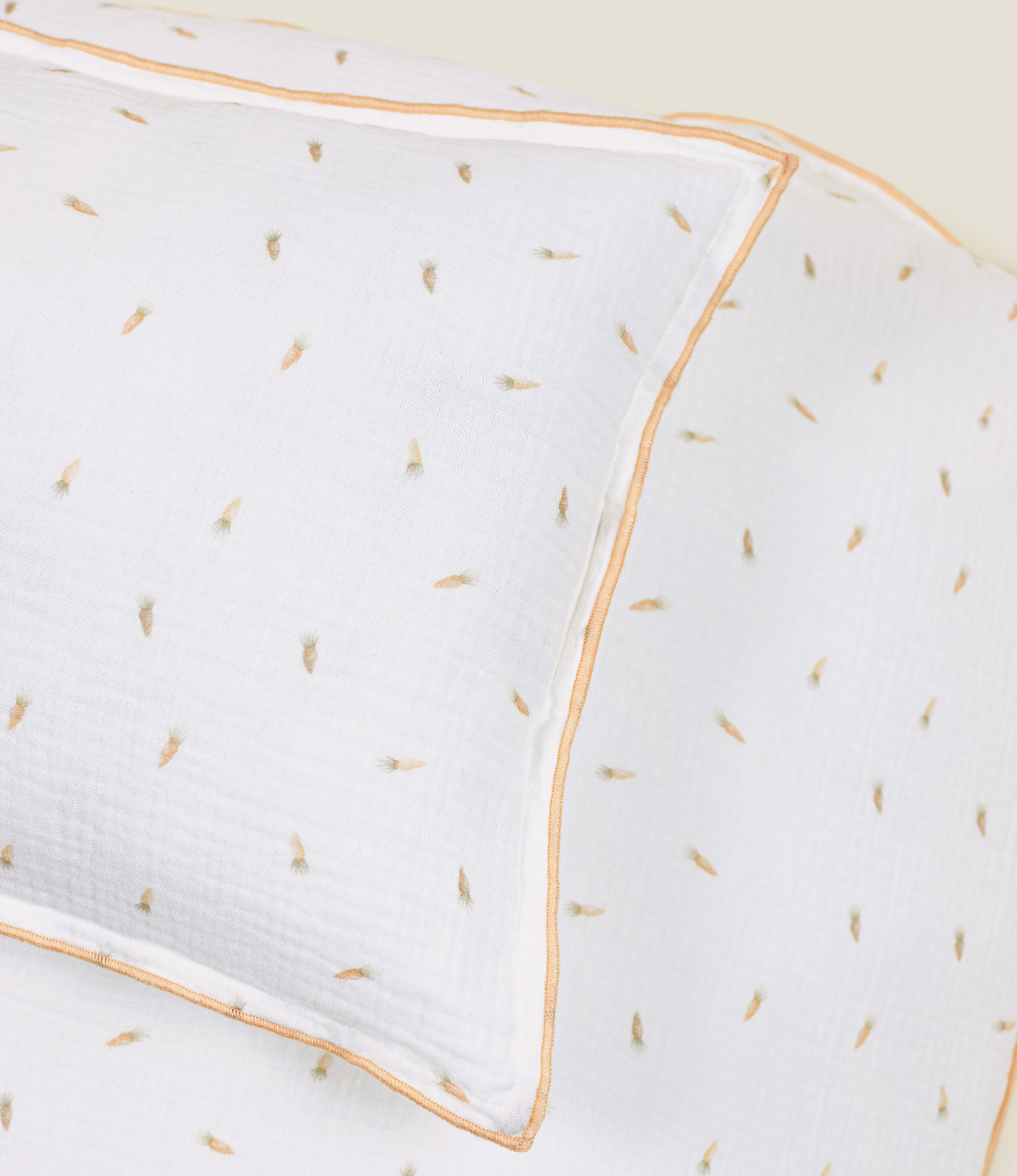 Ensemble de Lit Bébé Carottes Couette | Maison | Linge de Lit | Impression de Carottes