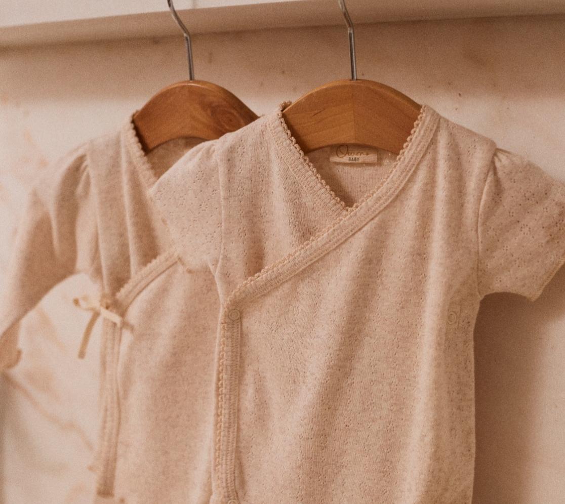 Pijama Bebé Pointelle | 0-3 mesues