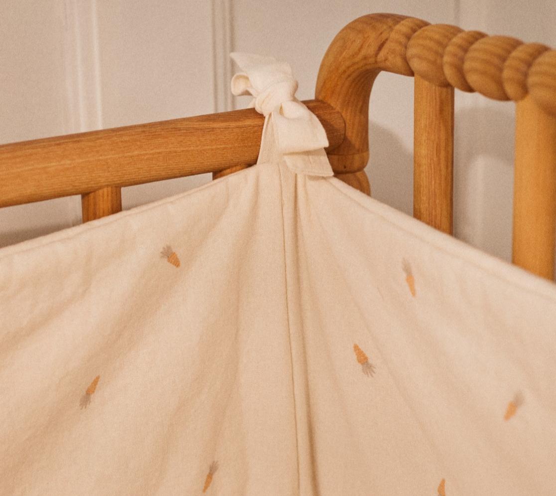 Baby Bumper Carrots | Linen Cotton | 180cm x 40cm
