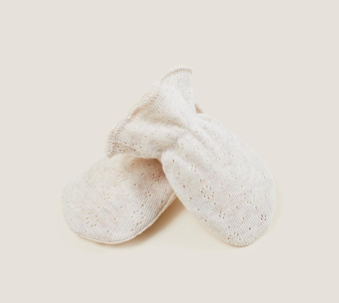 Baby Handschuhe Pointelle