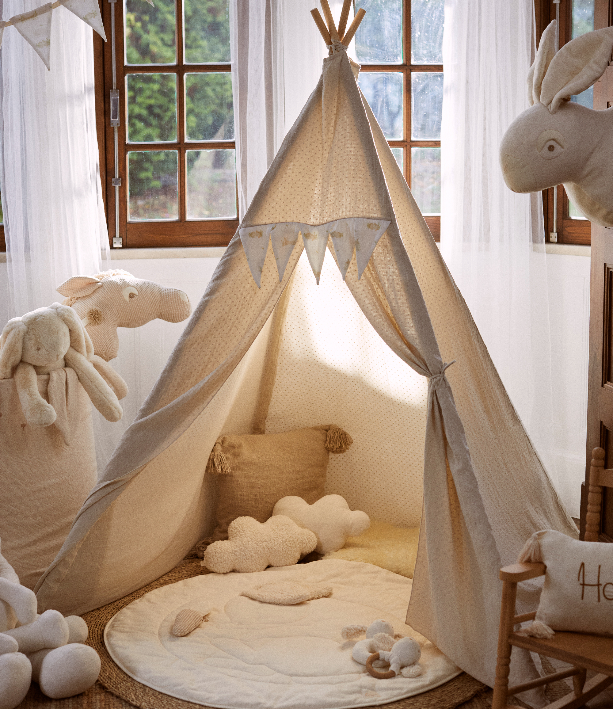 Tapis d'Éveil Bébé Lapin | 100cm