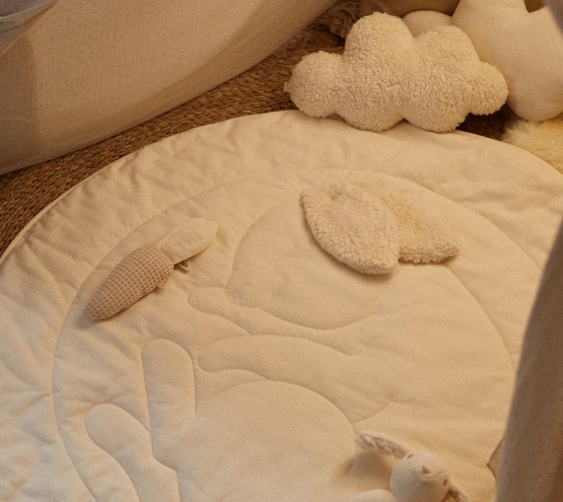 Baby Play Mat Rabbit | Ecru