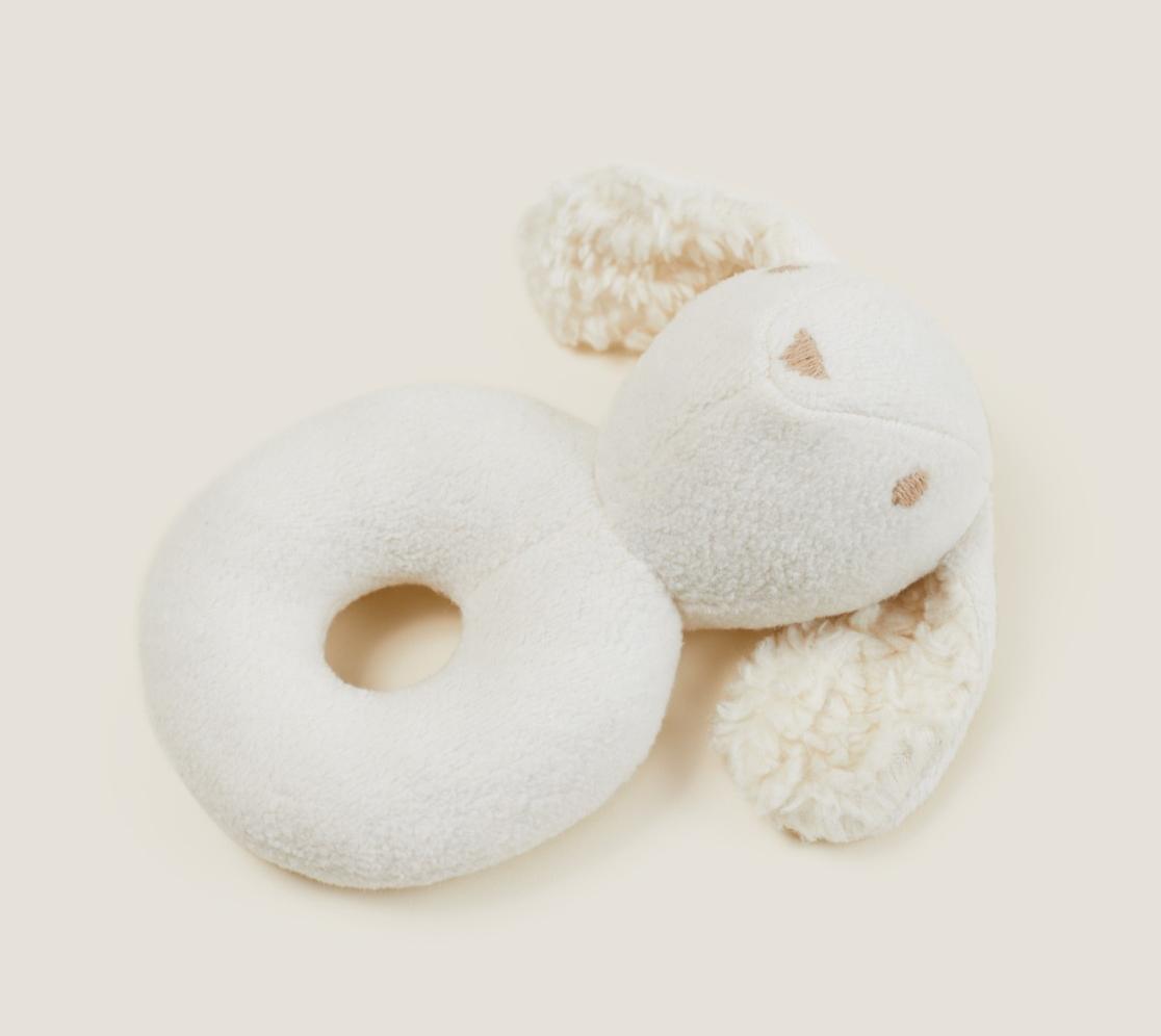 Baby Rattle Rabbit | Toys | Off-white | 17cm