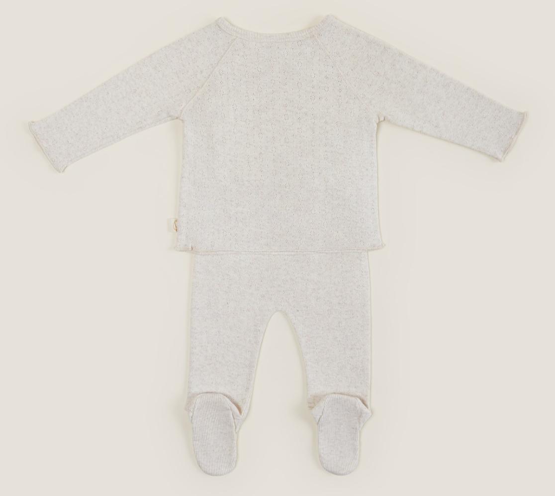 Conjunto Bebé Canalé Pointelle | Ropa | Ropa de dormir (Pijamas)