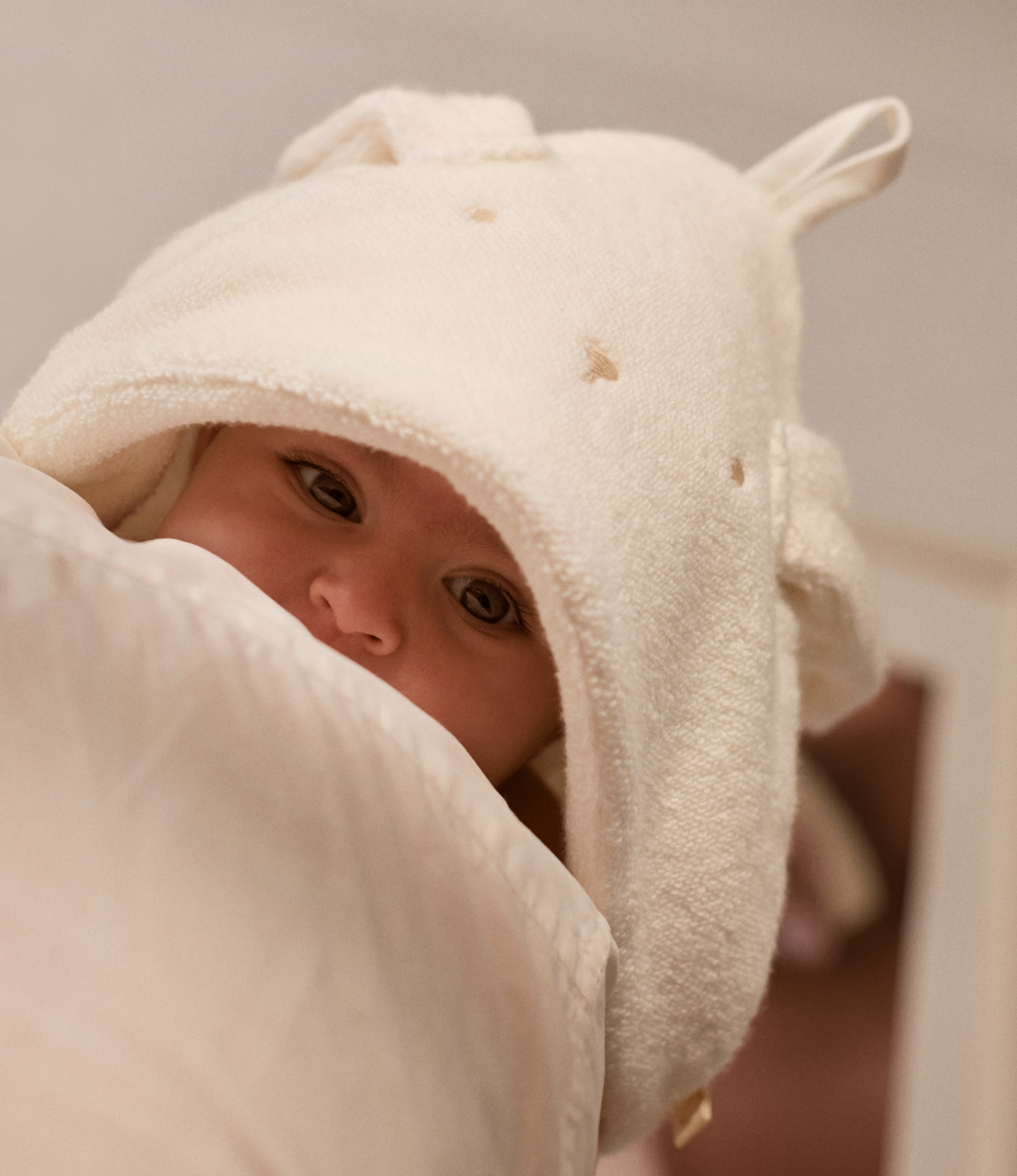 Baby Handtuch Hase | Frottee-Baumwolle, Jersey-Baumwolle