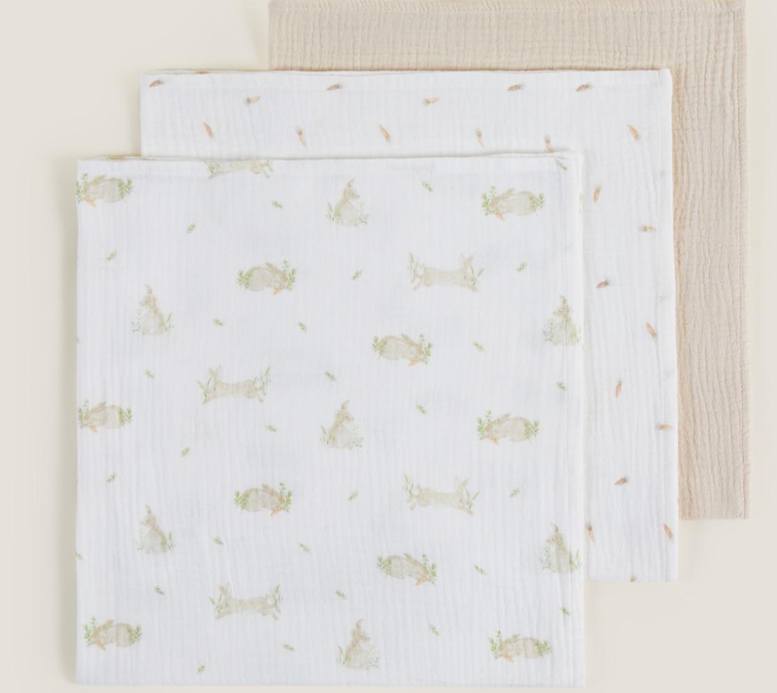 Muslin Cloths Set of 3