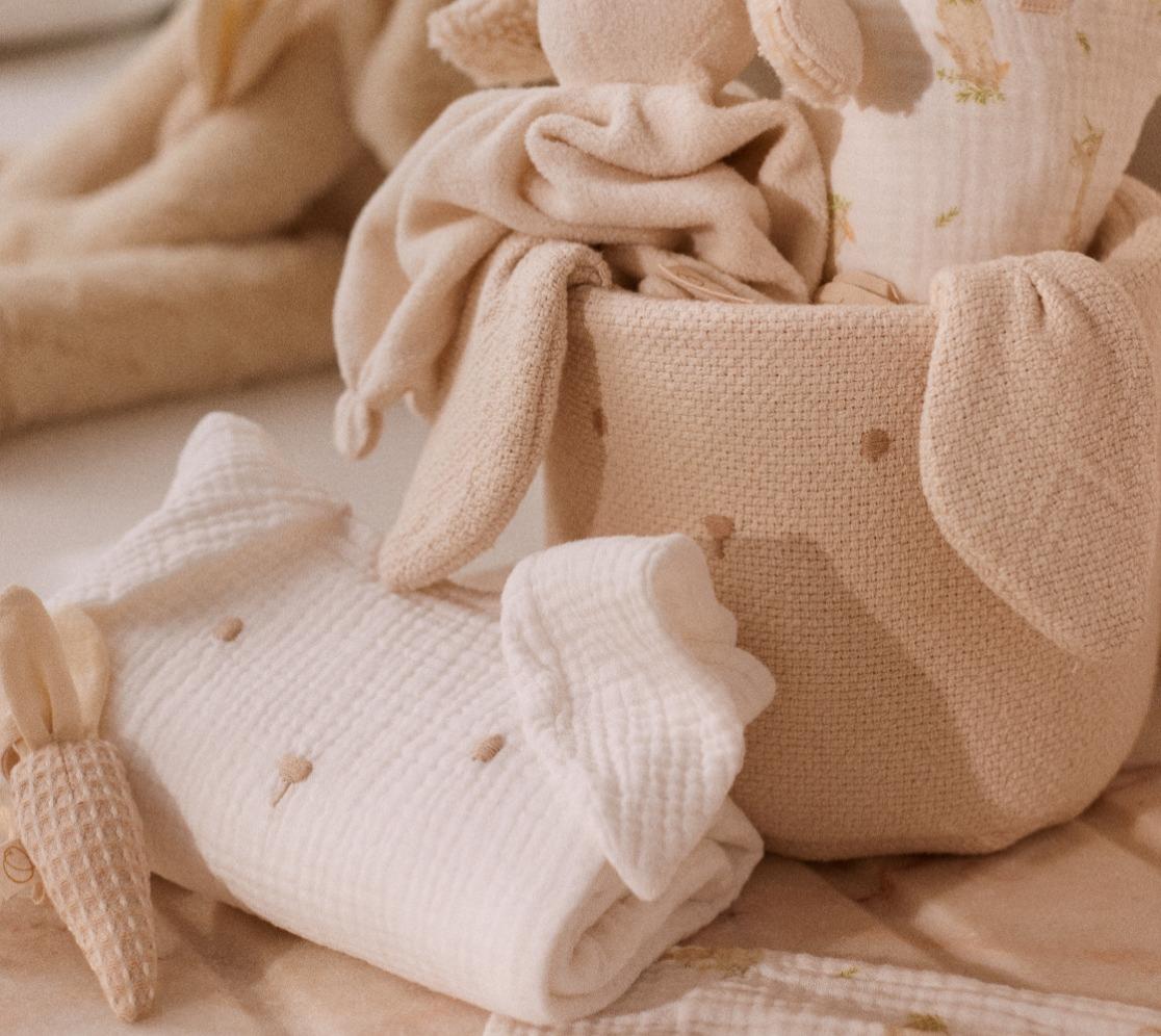 Muslin Cloths Set of 3 | Clothing | Clothes | Off-white, Print rabbits, Wheat